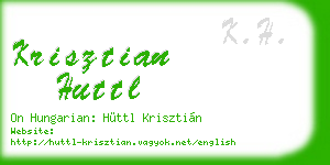 krisztian huttl business card